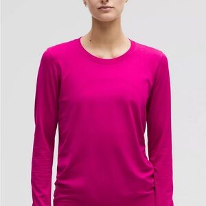 Women's Pink Long Sleeve Top
